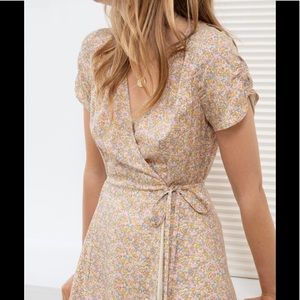 & Other Stories Mini Wrap Dress